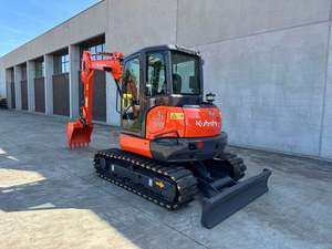 Excavadora de cadenas Kubota KX165 en buen estado para construcción con componentes principales: motor y propulsor - Product Image 3