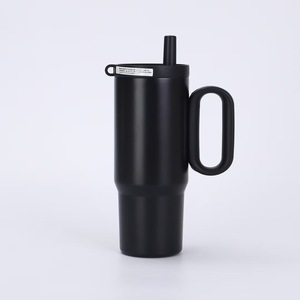 Gobelet isotherme grande capacité, gobelet à paille en acier inoxydable 304, gobelet à eau portable pour étudiants et étudiantes - Product Image 4