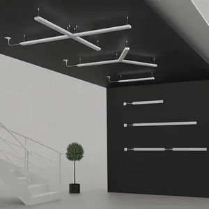 Luminaria LED Lineal de 130lm/w 0/1-10v DALI UGR<19 130LPW en Forma de X Y T Z con Rejilla, Tipo Batten Directo e Indirecto - Product Image 1