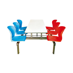 Mesa de Comedor de Alta Calidad para Cantina Escolar, Juego de Mesa <span class=keywords><strong>y</strong></span> Sillas, Mesa de Comedor Extensible, <span class=keywords><strong>Cómoda</strong></span> <span class=keywords><strong>y</strong></span> Fácil de Limpiar - Product Image 4