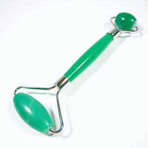 Roller Facial de Jade <span class=keywords><strong>100</strong></span>% Natural Crafts 2026, Massageador de Dupla Face em Aventurina Verde - Product Image 1