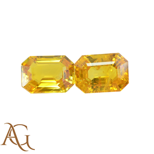 พลอยแซฟไฟร์สีเหลืองธรรมชาติ รูปทรงแปดเหลี่ยม เอเมอรัลด์ทรงสี่เหลี่ยมผืนผ้า เจียระไนเหลี่ยมเพชรพลอย สำหรับทำเครื่องประดับ อัญมณีมีค่า ได้รับการรับรอง - Product Image 2
