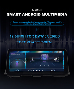 Para <span class=keywords><strong>BMW</strong></span> Serie 5 F10/F11/F90 <span class=keywords><strong>520d</strong></span>/528i/535i/520i Pantalla Táctil de 12.3 Pulgadas Android Auto GPS WiFi Multimedia Estéreo Soporte para Tablero - Product Image 2