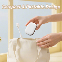 Mini funda desinfectante de cepillo de dientes UVC portátil, funda esterilizadora de cepillo de dientes de viaje recargable, soporte magnético para el hogar