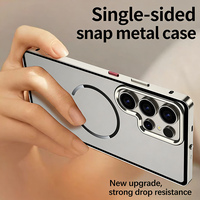 Étui de protection magnétique mat en aluminium avec dissipation thermique pour Samsung Galaxy S25 Plus S24 Ultra S26