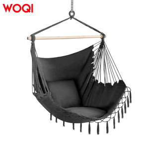 WOQI portatile esterno in cotone sedia amaca con la corda appesa sedia a dondolo Design per facile da appendere - Product Image 2