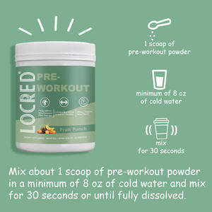 Supplément de poudre de pré-entraînement aromatisé au punch aux fruits 30 portions pour hommes femmes énergie Focus pompes d'endurance suppléments à base de plantes - Product Image 3