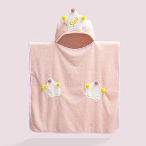 Nouveaux produits bon marché peignoir pour <span class=keywords><strong>bébé</strong></span> serviette <span class=keywords><strong>de</strong></span> <span class=keywords><strong>bain</strong></span> moderne poncho en polaire corail serviette à capuche pour <span class=keywords><strong>bébé</strong></span> - Product Image 4