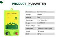 HPSFENCE CE 20KM Électrificateur solaire pour clôture, 2.0J, pour bétail