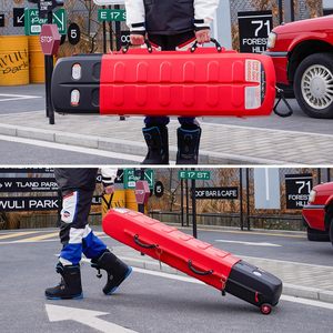 Bolsas de Snowboard dobles acolchadas de poliéster con ruedas personalizadas OEM profesional directo de fábrica de muestra gratis para deportes - Product Image 5