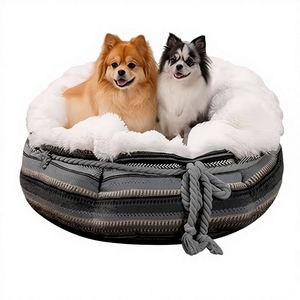 Customized Modern Fashion Plush Doughnut Dog & Cat Bed Durable Orthopedic <b>Sofa</b> Bed for All Seasons - Product Image 3
