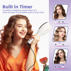 2023 nuevo producto <span class=keywords><strong>sirena</strong></span> máquina <span class=keywords><strong>rizadora</strong></span> <span class=keywords><strong>de</strong></span> pelo iónica 3 barril playa profunda olas rizador varita eléctrica LCD cerámica 3 ajuste <span class=keywords><strong>de</strong></span> tiempo - Product Image 4