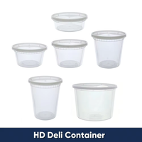 Conteneur alimentaire jetable sans BPA pour commande en gros, seau à soupe anti-fuite et compatible micro-ondes pour services de traiteur