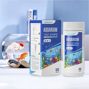 Tiras De Teste De Água 6 em 1 Kit De Teste De Tanque De Peixes De Água Doce Aquário De Água Salgada Kit De Teste De Água Para Detectar Nitrito De pH