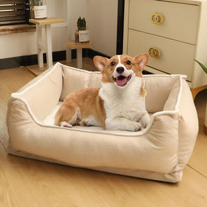 Cama para Perros de Espuma Viscoelástica Acrílica Gigante al por Mayor - Cama Ortopédica Rectangular Clásica de Lujo, Lavable, Tamaño Humano para Perros Grandes - Product Image 1