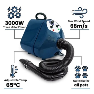 Secador <span class=keywords><strong>de</strong></span> Mascotas GS-2400 Pro <span class=keywords><strong>de</strong></span> 3000W con Triple Motor, Velocidad <span class=keywords><strong>de</strong></span> Huracán <span class=keywords><strong>de</strong></span> 68m/s, Secador Profesional para Perros para Salones <span class=keywords><strong>de</strong></span> Peluquería Canina - Product Image 2