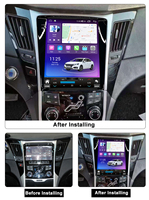 Lecteur DVD de voiture MEKEDE avec écran Android 8.1 Quad Core pour Hyundai Sonata 8 2009-2016 avec 2+16 Go GPS WIFI Vidéo Radio BT