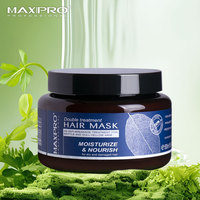 Maxipro OEM/ODM Masker Rambut Herbal Kolagen Minyak Argan Protein Perawatan Ganda Memperbaiki Rambut Rusak dan Kering Secara Mendalam Populer
