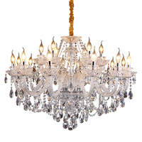 Salon lustres en cristal de luxe salon chambre plafond suspension grand hôtel restaurant hall suspendus lumières