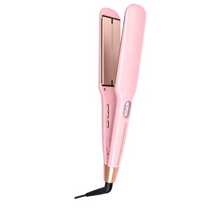 <span class=keywords><strong>Plancha</strong></span> de Pelo <span class=keywords><strong>Profesional</strong></span> con Logotipo Personalizado, <span class=keywords><strong>Plancha</strong></span> de <span class=keywords><strong>Titanio</strong></span> Rosa de Calentamiento Rápido a 450 Grados para Mujeres - Product Image 1