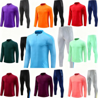 Nouvel ensemble de survêtement pour hommes de football européen 2025, respirant, antibactérien, séchage rapide, 100% polyester, haute qualité