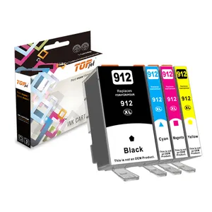 Topjet 912XL 917XL 912 917 XL Color Inkjet Ink Cartridge Compatible For HP HP917 OfficeJet Pro 8010 8012 8020 8022 8024 Printer