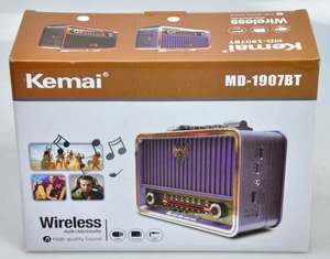 <span class=keywords><strong>Radio</strong></span> Portátil Clásica KEMAI MD-1907BT, <span class=keywords><strong>Radio</strong></span> Retro Kemai de Onda Corta AM <span class=keywords><strong>FM</strong></span> SW, Electrónica en Línea, <span class=keywords><strong>Radio</strong></span> Vintage de Madera con USB - Product Image 5