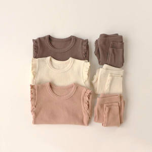 Conjunto de Ropa de Bebé de Manga Larga de Algodón 100% Informal para Primavera y Otoño - Product Image 1