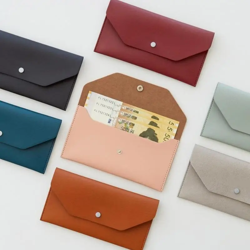 Spot Korean Damen Geldbörse Candy Color PU Leder Geldbörse Große Kapazität ID-Karten tasche Lange Clutch Bag
