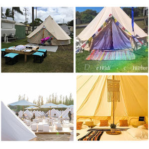 2025 nouveau luxe moins cher expédition Portable 10ft toile extérieur Glamping Camping yourte <span class=keywords><strong>maison</strong></span> cloche tentes à <span class=keywords><strong>vendre</strong></span> - Product Image 5