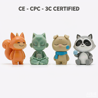 Figurines personnalisées en vinyle souple de renards, personnages animaux, boîte mystère, jouets de collection, fabricant OEM
