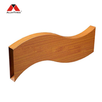 Panneaux muraux en aluminium Alumtimes Baffle Modern 3D Wave, imperméables, ignifuges, isolants thermiquement, pour l'extérieur des villas, des hôtels et des halls.