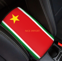 Coussin d'accoudoir universel pour console centrale de voiture avec drapeau de la République Dominicaine, protection de boîte de rangement pour SUV, berline, camion