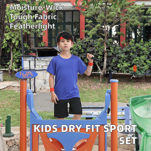 Conjunto Deportivo de Verano para Niños, Transpirable, de Secado Rápido, Chándal Informal, Camiseta y Pantalones Cortos para Niños - Product Image 2