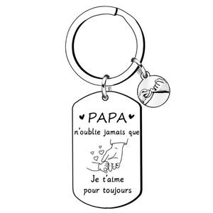 Porte-clés avec citation inspirante, en acier inoxydable, étiquette métallique gravée, porte-clés pour meilleur ami, cadeau familial, souvenir, vente en gros - Product Image 4