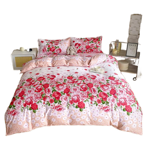 French Style Luxury Quilt Cover Bed Sheet Green Embroidered Plant <strong>Purple</strong> Pillowcase <strong>Duvet</strong> Cover Bedding <strong>Set</strong> for Home - Product Image 2