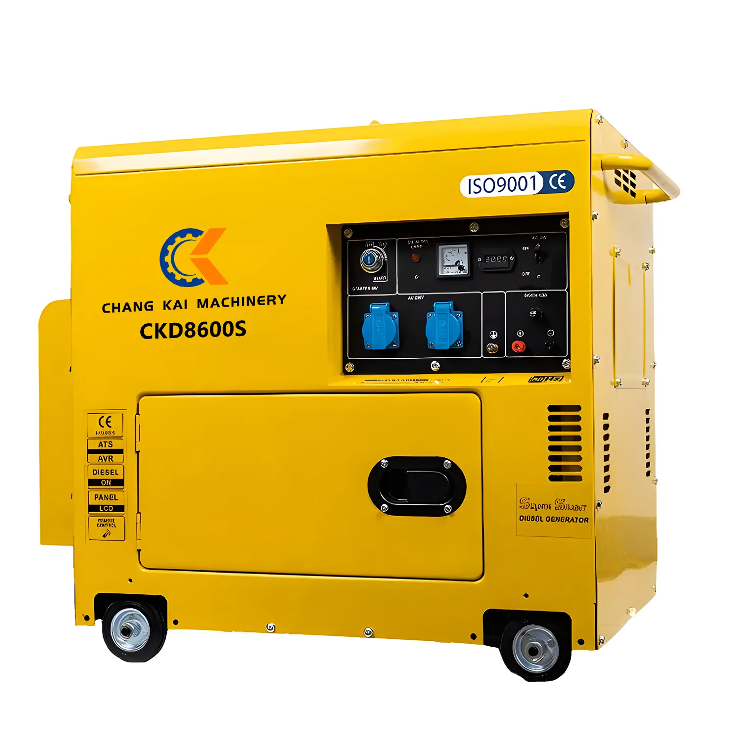 Démarrage électrique Offres Spéciales 7kVA CKD8600S générateur diesel super silencieux longue durée et durable