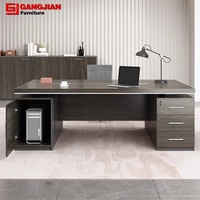 Juego de silla de escritorio para ordenador de oficina ejecutiva, moderno, doble, grande, extensible, Panel de madera para uso doméstico