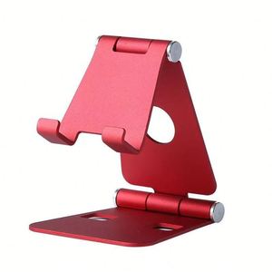 Support de bureau pliable et flexible mains libres en alliage d'aluminium rouge Maya 2025 pour tous les smartphones et tablettes – Pratique - Product Image 1