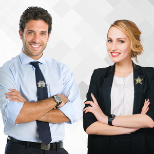 Nhà Máy Thiết Kế Tùy Chỉnh Biểu Tượng 3D Hình Quần Áo Ve Áo Pins Sáng Bóng Mạ Vàng Kuwait Sao Kim Loại An Ninh Huy Hiệu Cho Món Quà - Product Image 4