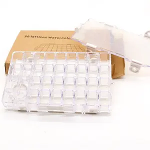 BECOL Wholesale 36 pozzetti scatola di tavolozza di vernice vuota tavolozza di vernice ad acquerello in plastica professionale vaso di vernice portatile per artista - Product Image 1