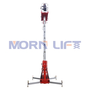 सुबह 7.8m 9.3m 10.6m 12.2m 13.6m <span class=keywords><strong>16m</strong></span> मैनुअल हाइड्रोलिक एल्यूमीनियम डबल masts खड़ी लिफ्ट बिक्री के लिए हवाई काम प्लेटफार्म - Product Image 3