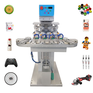 Máquina de tampografía automática neumática de alta eficiencia con tintero de 4 colores para botellas, tazas y juguetes - Product Image 1