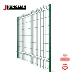 Acier galvanisé métal personnaliser 6x6 béton d'armature treillis métallique soudé clôture 3d - Product Image 1