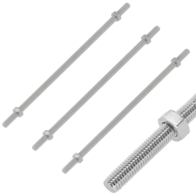 4 PCS Full Threaded Rods with