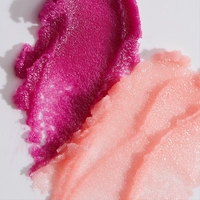 Récipient de gommage pour les lèvres au sucre végétalien biologique transparent avec cuillère exfoliant de marque privée élimine efficacement la peau morte gommage pour les lèvres