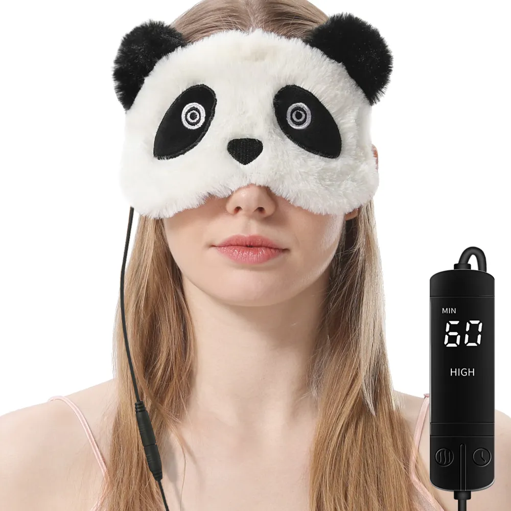 Mokomoko المحمولة قناع عين الحقيبة المتاحة USB بالطاقة شاشة LED التحكم 3 الدرجة الحرارة درجة الحرارة الدافئة الساخن العلاج منتفخ عيون