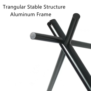 Panier de Camping en alliage d'aluminium, support triangulaire détachable, pour vêtements, crochet de séchage, finition - Product Image 5