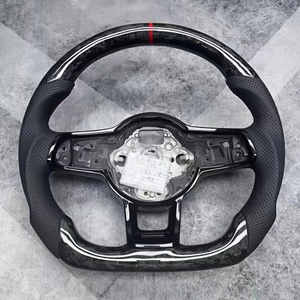 Volant en fibre de carbone forgé, best-seller, adapté aux Volkswagen VW <span class=keywords><strong>Golf</strong></span> MK7 GTI GTD <span class=keywords><strong>GTE</strong></span> 2013-2020 Polo GTI Tiguan Passat - Product Image 6