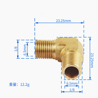Raccords de plomberie solaire en gros, coude en cuivre forgé de 1 pouce, surface lisse, angle droit, connecteurs à double filetage extérieur